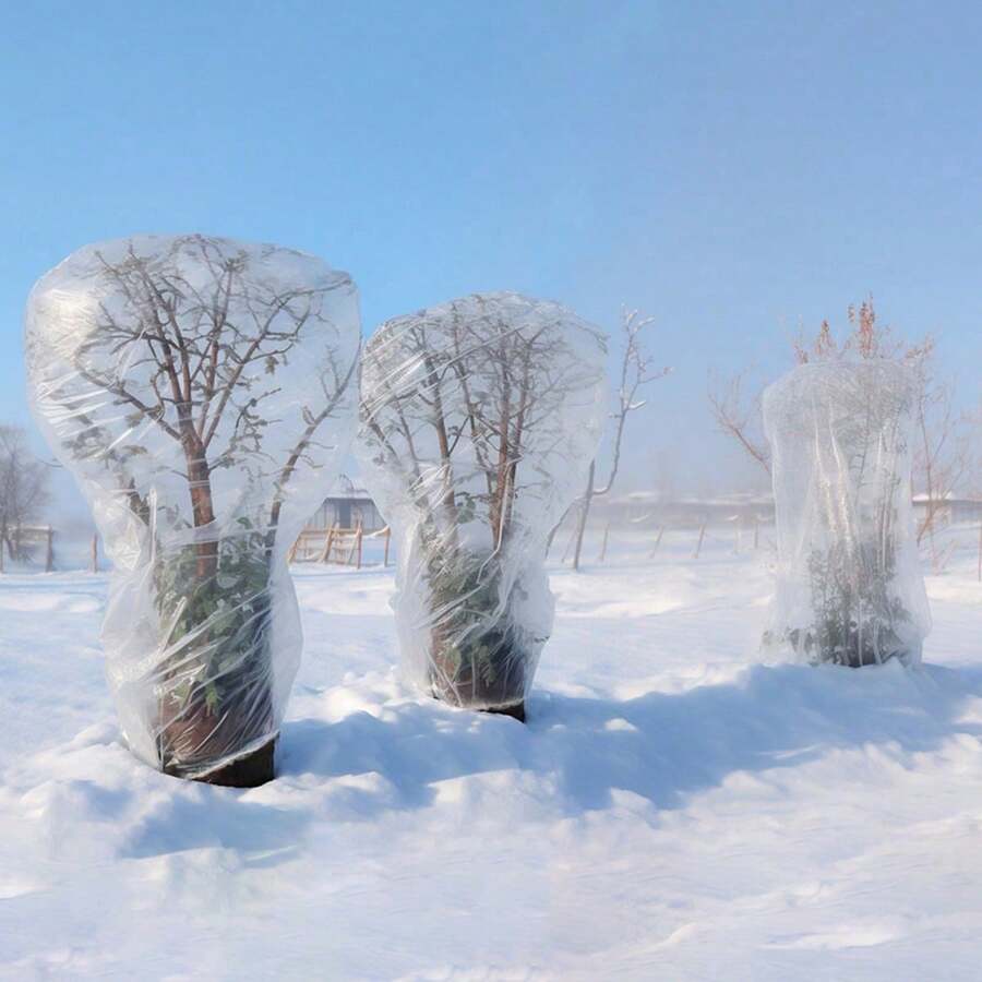 Plant Thermal Cover Winter Tree Frost Protection Cover Anti-Freeze Film Citrus Frost Protection Cover Transparent Plant Cold Protection Cover - Multicolor - View 1