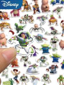 Hasbro 50pcs Disney Woody & Buzz Stickers - Classic Cartoon Movie Fun & Cool Graffiti Stickers, Suitable For Laptop, Diary, Phone Case, Backpack, Envelope, Label, Magazine DIY Decals - one-size - View 7