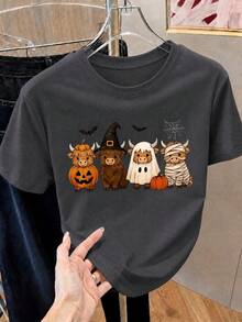 Women T-Shirts - Dark Grey - View 1