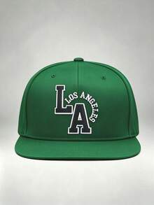 1pc Gothic Men Hats Letter 'LA' Embroidered Hats For Men Adjustable Hip-Hop Cap Ideal For Travel, Hiking, Sun Protection, And Outdoor Activities. - Multicolor - View 14