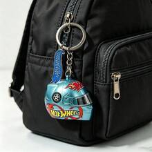 Mattel Hot Wheels (Randomly Shipped) - Speed Series Helmet Pendant Blind Box 1:48, 7 Styles Total, Car Keychain, Motorcycle Keychain, Metal Keychain, Boys Toy, F1 Formula One Racing, Backpack Charm, Motorcycle Enthusiast - Multicolor - View 2
