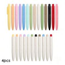 Ballpoint Pen, Mini Cute Macaron Retractable Ballpoint Pen Set - Black Ink Medium Tip, Quick Drying, Portable, Comfortable Writing | Office Bible Journal Pen - Multicolor - View 9