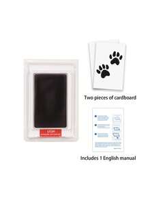 2pcs Pet Paw Print Ink Pad, Water-Soluble Ink Set For Cats And Dogs - Dog Paw, Nose, Palm Print Set, Recommended By Kindergarten Teachers, Easy To Clean, High Definition Ink Pad, Multiple Colors Available, Clean Contact Footprint Tool, Suitable For Halloween Party, Christmas Gift (Black), Creative DIY Toy For Children's Birthday - one-size - View 6