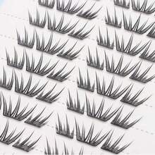 30 Rows Manga/Fairy/Korean Girl Group Glue-Free Single Cluster Eyelashes, DIY Lightweight Eyelash Clusters - C - View 6