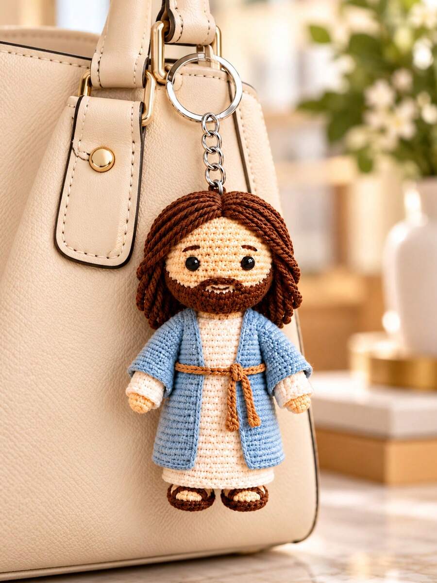 2D Christmas Theme Jesus Keychain, Featuring Christmas Ballet And Other ...