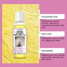 OUHOE 2 Bottles Exfoliating Oil, Suitable For Dark Skin, Yellow Exfoliating Oil, Contains Salicylic Acid And Sodium Hyaluronate, Powerful Exfoliation, Suitable For All Skin Types Body Exfoliating Liquid - Exfoliating Oil - View 5