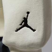 Nike Jordan Soft & Comfortable Loose Casual Fleece-Lined Knit Sweatshirt Women's - White - View 4
