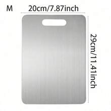 Stainless Steel Cutting Board, Double-Sided Kitchen Cutting Board For Home And Commercial Use, Suitable For Cutting Vegetables, Kneading Dough And Cutting Fruit. Rolling Board. - View 13