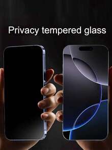 2pcs Matte Privacy Screen Protector, Compatible With IPhone Duo Soft Film Material, Non-Glass, Full Coverage, Anti-Peeping, Anti-Theft, Anti-Glare, Ceramic Film, Anti-Fingerprint, Compatible With Phone Cases. Compatible With IPhone 18 Pro Max/ 17 Pro Max, 17 Air, 16 Pro Max/16 Pro/16 Plus/16/15 Pro Max/14 Pro Max/13 Mini/12/11/XS Max/XR/8 Plus/7 Plus. - Black - View 5