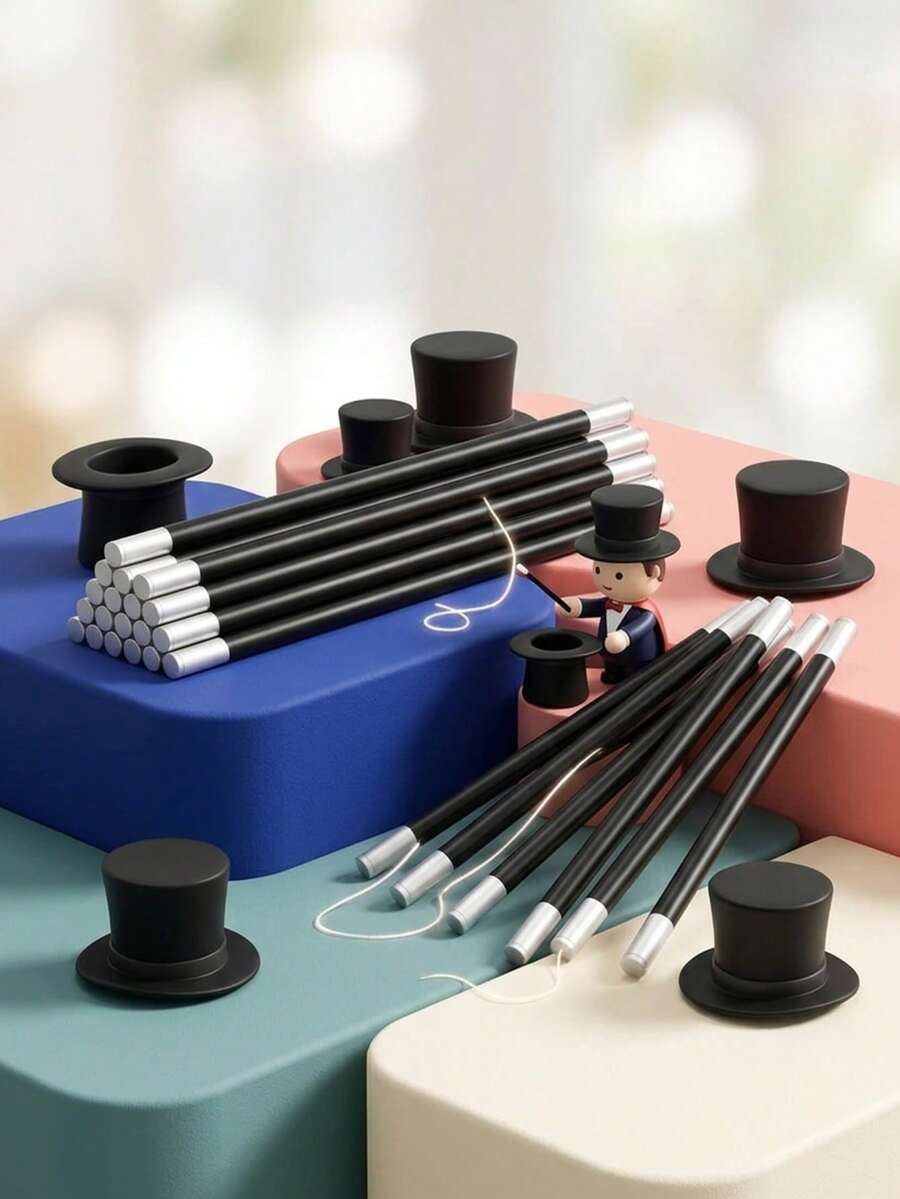 1pc Magic Self-Rising Wand, Creative Self-Rising Magic Wand, Stage Magic Prop, Party Performance Prop