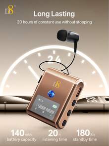 D8 Retractable Wireless Headset ,LED Display Over-Ear Buds,Headphone Stereo Earphone Noise Cancelling Mic Clip On Earpiece Comfortable HandsFree Headset 20Hrs Talking Time Sports Business Trucker Driver Earbud Retractable With LED Display - View 8