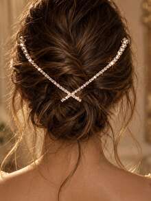 1pc Hot-Selling V-Shaped Criss-Cross Headband Niche Design Luxury ...