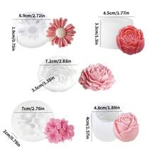 Floral Soap Silicone Mold Set, Multiple Styles Available. Suitable For Soy Wax, Beeswax, Handmade Soap, Resin And Other DIY Projects. Perfect Handmade Gift Choice For Valentine's Day, Mother's Day, Christmas And Other Occasions - A - View 10
