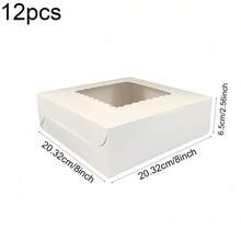 8" X 8" Transparent Gift Box, Christmas Gift Box Packaging Supplies, Birthday Party Gift Box, Daily Use, Suitable For Christmas, Valentine's Day, Mother's Day And Other Holidays - View 5