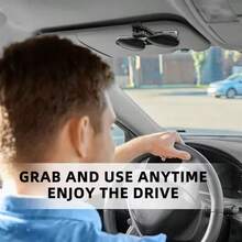 Car Sun Visor Fashion Glasses Holder Clip, Secure Glasses Hook, Card & Ticket Organizer Clip, Car Interior Storage Clip, Car Decor Accessory - A - View 3