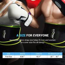 BONKEEY-Faja Reductora Adelgazante Faja Deportiva, Cintura Entrenador, Ajustable Faja de Sudoración para Abdomen y Cintura Faja de Neopreno con  para Hombre y Mujer - Conjunto de dos piezas - Ver 3
