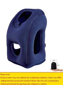 Inflatable Travel Pillow, Lightweight And Portable, Ergonomic Design; Suitable For Office (Including Students Napping On Desks), As Well As Airplane, Car Or Train. Holiday - One Size Fits All - View 13