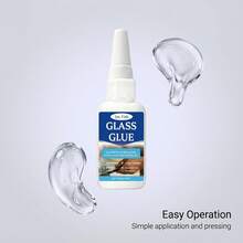 JUE FISH High Adhesion, Fast Drying, Transparent, Natural Glass Glue. Fast Drying, Stable, Strong. Suitable For Various Glass Products. Strong Adhesion, Durable. Waterproof And Corrosion Resistant. Specially Designed For Glass. Practical And Easy To Use. Quick Drying. Ideal Gift For Friends And Family. - A - View 6