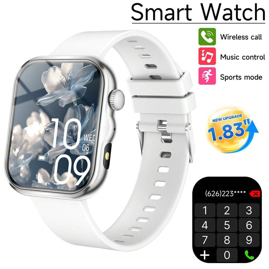 SIMSONLAB Universal Smart Sports Watch | 300mAh Large Battery, Wireless Calling & Dialing, Message Notifications, Customizable Wallpaper, Compatible With IOS & Android, Suitable For Men & Women - Multicolor - View 1