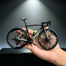1:8 Scale Alloy Die-Cast Mountain Bike Mini Model Full Suspension Collectible Desktop Decor Exclusive Gift For Bicycle Enthusiasts - Multicolor - View 4