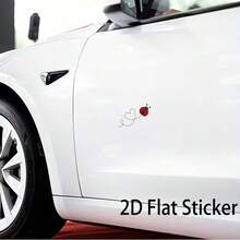 2D Ladybug Heart Pattern Car Decal, Car Sticker, Vinyl Sticker ...