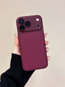 Wine Red Faux Leather Phone Case Compatible With Iphone 18 Pro Max ...