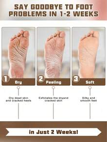 5 gói mặt nạ tẩy tế bào chết cho chân, làm mềm da chân, chăm sóc SPA tại nhà - mặt nạ chân axit lactic tẩy tế bào chết, dưỡng ẩm và nuôi dưỡng - Xem 4