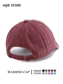 American Cute Pet Style Curved Brim Baseball Cap, Heart & Leopard Print Cat Dog Paw Pattern Washed Cotton Adjustable Outdoor Duck Bill Hat - A - View 2