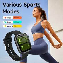 SIMSONLAB Universal Smart Sports Watch | 300mAh Large Battery, Wireless Calling & Dialing, Message Notifications, Customizable Wallpaper, Compatible With IOS & Android, Suitable For Men & Women - Multicolor - View 4