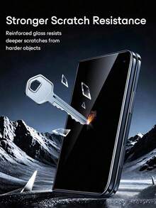 2 Packs [2026 New] 9H+ Tempered Glass Anti-Peep Privacy Screen Protector Compatible With Iphone Duo, Anti-Spy, Full Coverage, Bubble Free, Easy Install, Case Friendly, HD Clear, Scratch Resistant - Black - View 4