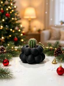 Artistic Spherical Bubble Mini Planter, 3D Printed One-Piece Molded, Full Layer Bubble Appearance. Minimalist Versatile Design Suitable For Any Scene, Used For Planting Mini Green Plants, Beautifying Desks, Holiday Atmosphere Home Gift. - Multicolor - View 13