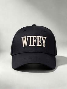 1pc Men's Hats Letter WIFEY Embroidered Caps For Men Adjustable Design Perfect For Outdoor Excursions, Hiking, And Everyday Wear-A Perfect Gift - Multicolor - View 8