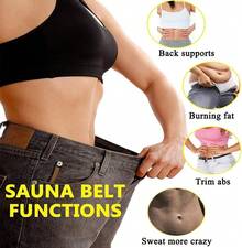 BONKEEY-Faja Reductora Adelgazante Faja Deportiva, Cintura Entrenador, Ajustable Faja de Sudoración para Abdomen y Cintura Faja de Neopreno con  para Hombre y Mujer - Conjunto de dos piezas - Ver 6