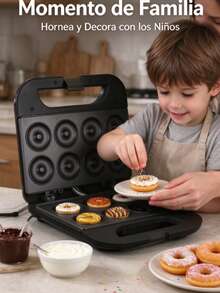 RAF R595 850W Electric Donut Maker, Non-Stick Coating, Homemade Donut Maker - US A Type Plug(110-127V) - View 2