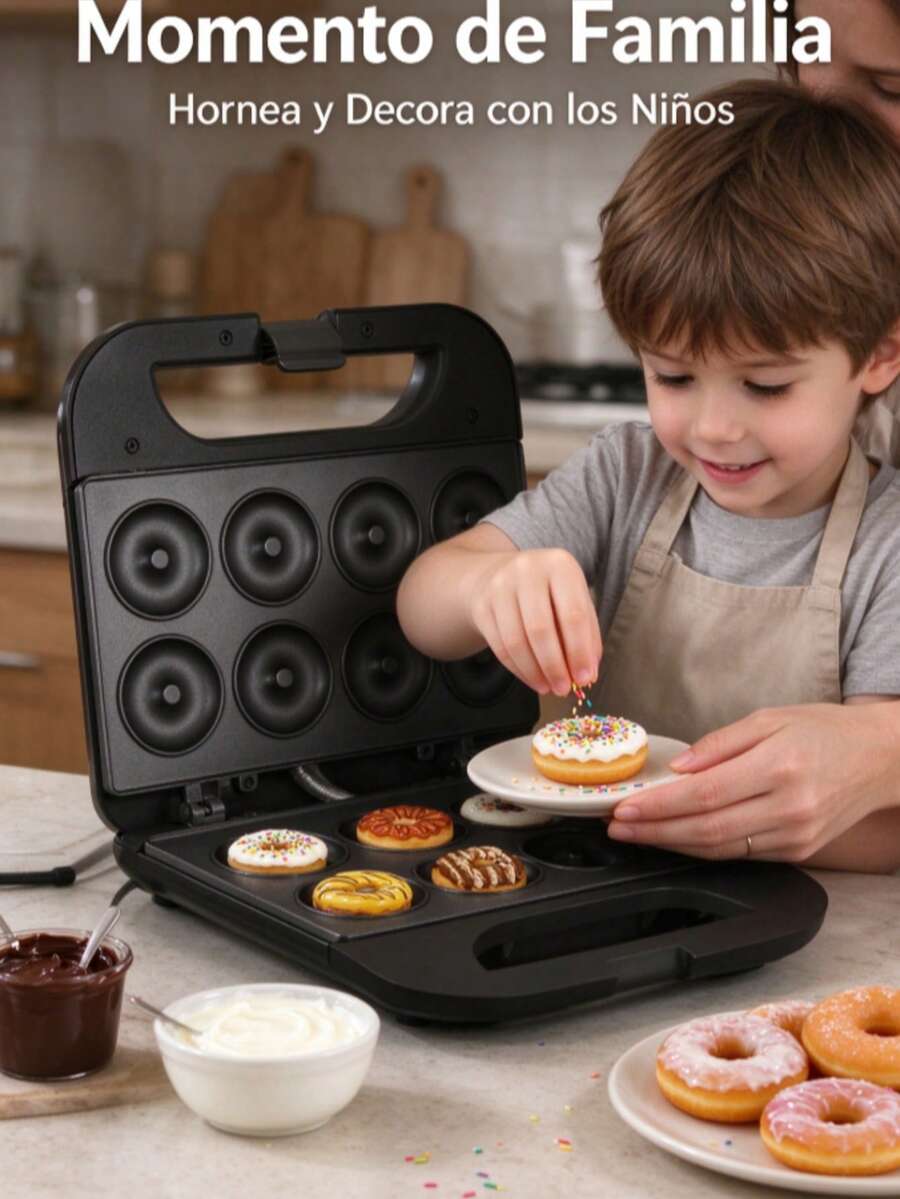 RAF R595 850W Electric Donut Maker, Non-Stick Coating, Homemade Donut Maker