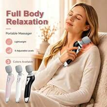 MIGUAN 1PC Portable Massage Stick, Handheld Electric Massager, USB Rechargeable, High-Speed Motor With High-Frequency Vibration, Ideal Choice For Full Body Relaxation - Suitable For Neck, Back, Legs, And Waist Massage - The Best Gift For Your Love - Multicolor - View 4