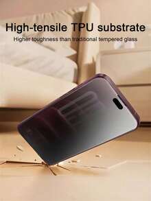 MSRI 5pcs - Ceramic Matte Privacy Screen Protector, Upgraded Matte Frost Finish, Side Anti-Peeping Privacy Protection, Reinforced Anti-Scratch Layer Wear-Resistant And Durable, Long-Lasting Fingerprint And Sweat Resistance, Smooth Matte Touch, High Flexibility Bendable Without Cracking, Full Screen Coverage And Tight Fit, No Lifting Edges, Compatible With IPhone Duo/18 Pro Max/18 Pro/18/17e/17 Pro Max/17 Pro/17 Air/17/16 Pro Max/16 Pro/16 Plus/16/15 Pro Max/15/14/13/12 And Other Models. - Black - View 6