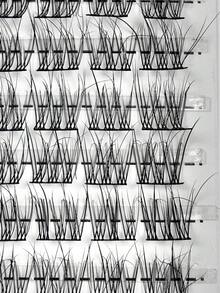 144Pcs D-Curl Individual False Eyelash Clusters 8-16mm Wide Band DIY Eyelash Extension Natural Fluffy Fine Lightweight Soft Reusable False Lashes Suitable For Beginners Home Daily Makeup Wedding Party Travel Spring Festival Holiday Gift - D - View 5