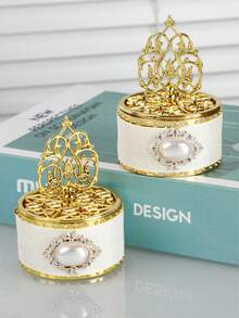 2pcs Candy Storage Boxes, Wedding Favor Boxes, Hollow Boxes With Lids, Suitable For Holiday Parties, Weddings, Can Be Used As Party Decorations, Also An Excellent Gift Choice - Multicolor - View 7