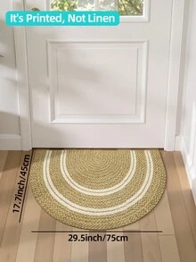1件裝戶外門墊地毯 3D波希米亞半月歡迎墊 長款區域地毯 TPR底背防滑地板墊，適用於浴室、室內、走廊、臥室、客廳、床邊，可機洗易清潔玄關墊 秋季家居裝飾 - 彩色 - 查看 13