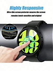 5pcs Galaxy Watch 40mm/44mm Universal Tempered Glass Screen Protector, High Definition Curved Full Coverage Protective Film, Waterproof & Anti-Collision, Easy Installation, Compatible With Samsung Galaxy Watch Smartwatch Accessories - 5 PCS - View 7