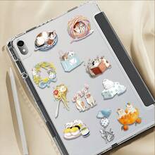 50PCS Creative Cat Theme Stickers, PET Material, Creatively Simple And Artistic, Perfect For Decorating Journals, Phone Cases, Notebooks, Sketchbooks, And Other Stationery. - Multicolor - View 3