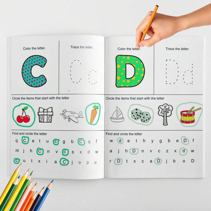 Alphabet Tracing & Preschool Learning Activities Workbook, ABC Letter ...