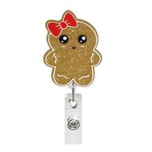 1pc Christmas Retractable Badge Reel, Cute Snowman & Snowflake Pattern Retractable Card Holder, Suitable For Nurses, Doctors, Teachers, Back To School, Halloween, Christmas - A - View 11