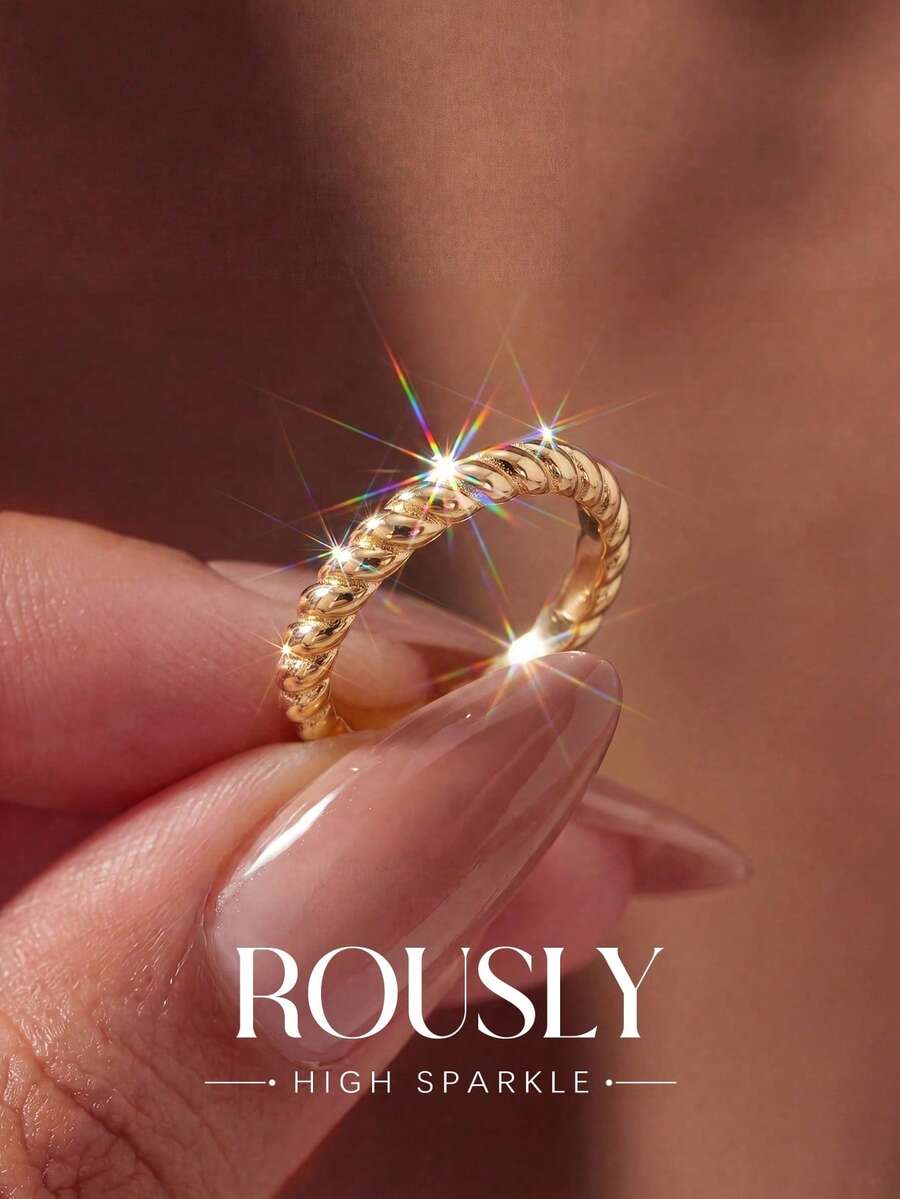 1pc Polished Shallow V-Shaped Ring, Fashionable Elegant Women's Ring, Exquisite Women's Jewelry Accessory, Suitable For Party
