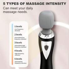 MIGUAN 1PC Portable Massage Stick, Handheld Electric Massager, USB Rechargeable, High-Speed Motor With High-Frequency Vibration, Ideal Choice For Full Body Relaxation - Suitable For Neck, Back, Legs, And Waist Massage - The Best Gift For Your Love - Multicolor - View 6