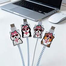 Puppy Style Apple Universal Charger Small Head Protective Case - Durable, Anti-Breakage And Stylish Phone Accessory Design, Used For Charging Small Head Protection, Charging Accessory Protection - Multicolor - View 3