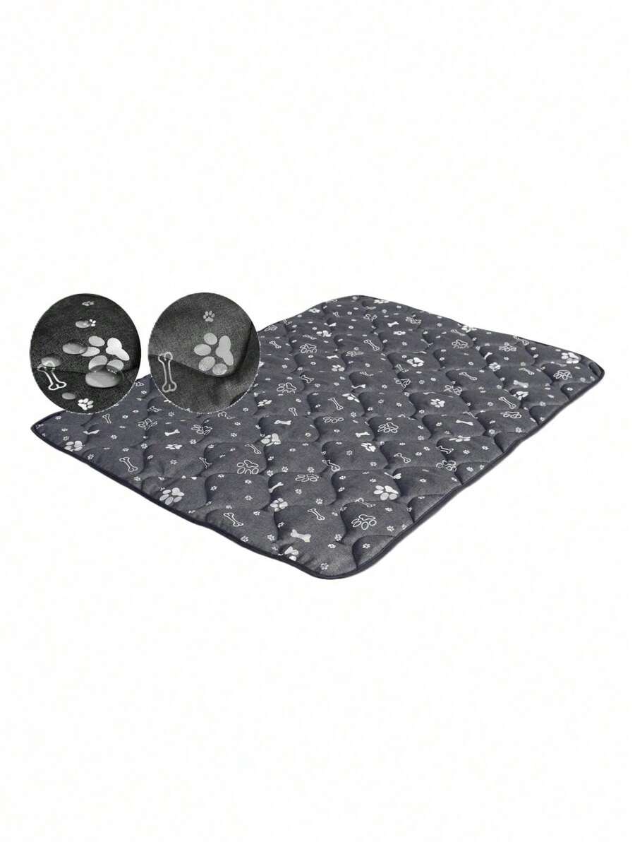 Factory Dog Bed Mat, 100x70 Cm, Silver Bones, 1 Piece - Rectangle - View 1