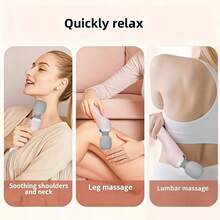 MIGUAN 1PC Portable Massage Stick, Handheld Electric Massager, USB Rechargeable, High-Speed Motor With High-Frequency Vibration, Ideal Choice For Full Body Relaxation - Suitable For Neck, Back, Legs, And Waist Massage - The Best Gift For Your Love - Multicolor - View 10
