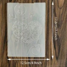 壓花夾,塑膠壓花模板,適用於卡片製作、剪貼簿、DIY紙藝手工、相簿裝飾,多種圖案可選 - MW - 查看 8